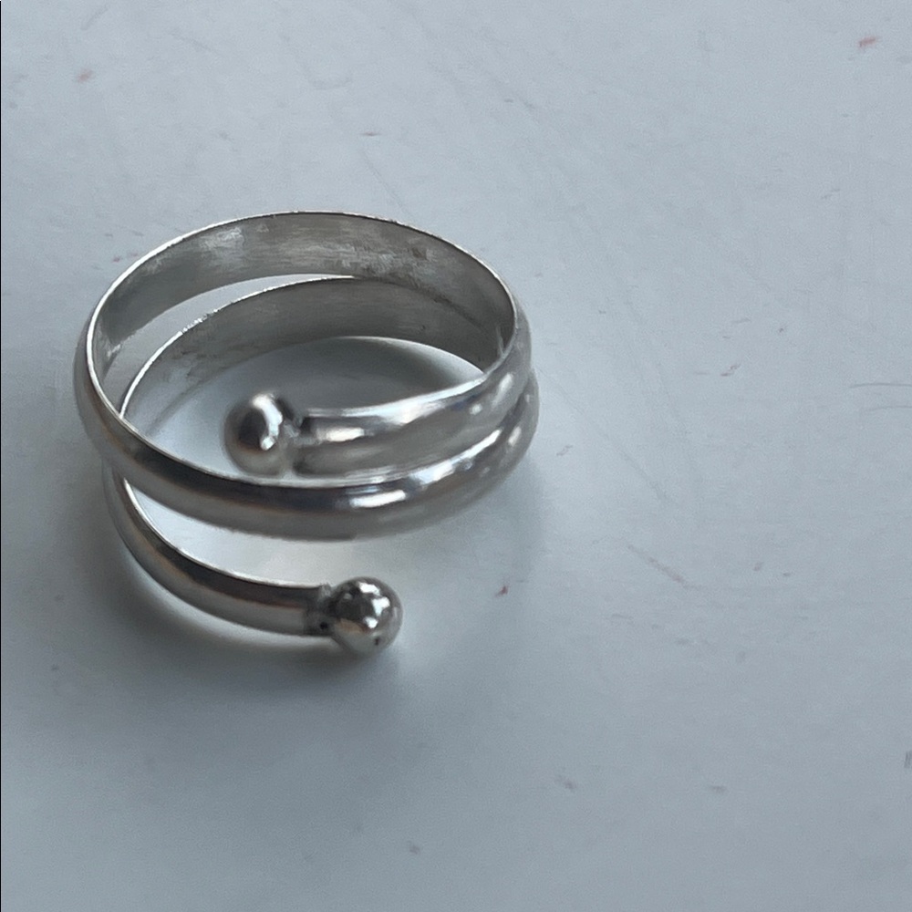 Elegant Silver Wrap Ring
